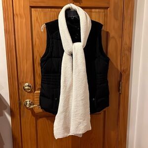 j.jill cream colored muffler knit scarf so soft can wear it indoors or out